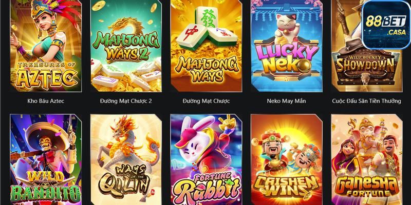 Kho tàng game đa dạng của sảnh trò chơi 88Bet