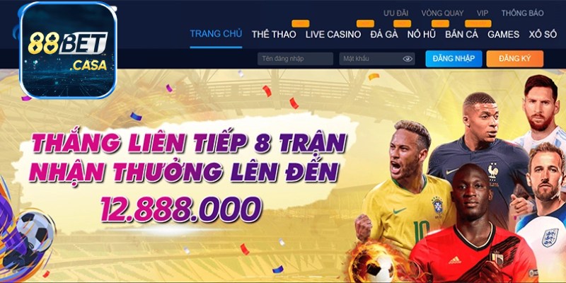 Sảnh thể thao 88Bet mang đến cho người chơi trải nghiệm cược đẳng cấp